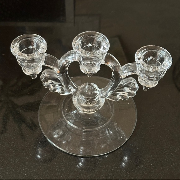 Martinsville Moondrops 3 Light Glass Candelabra - Picture 3 of 7